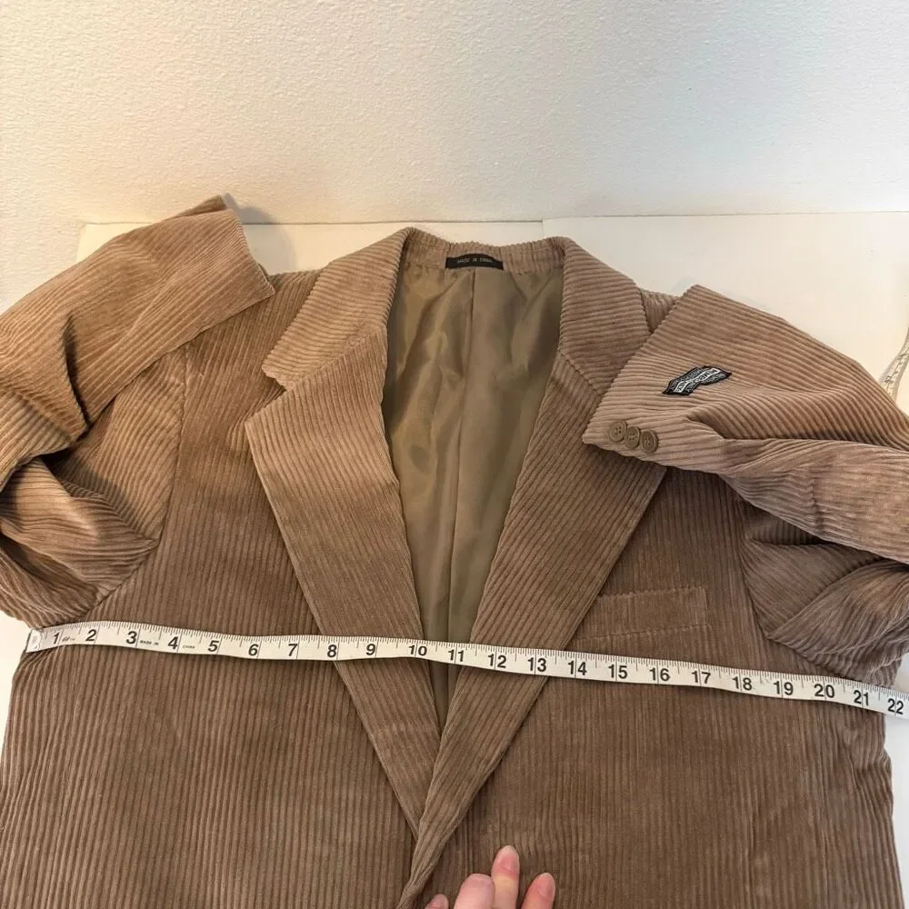 Members Only Tan Men’s Corduroy Cotton Jacket‎ Size 40R